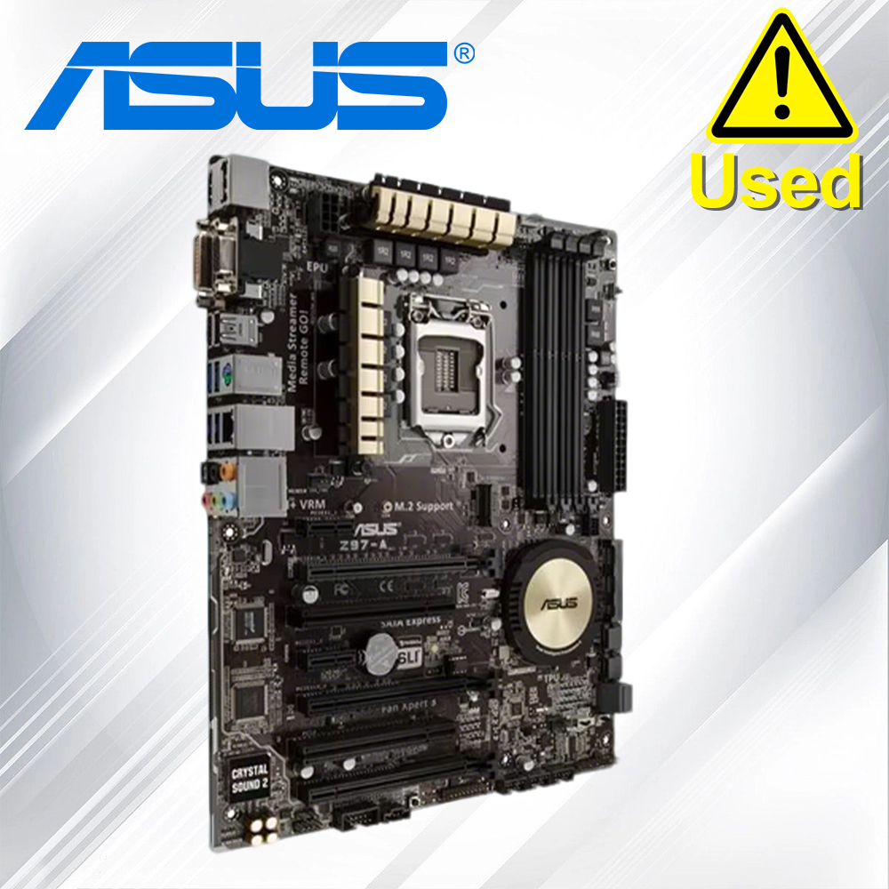 Intel Cpu Core I7 - Asus-デスクトップPC用のz97lgaマザーボード,Intel i7 i5 i3 ddr3,sata3,usb3.0,Z97-A,lga 1150と互換性があります