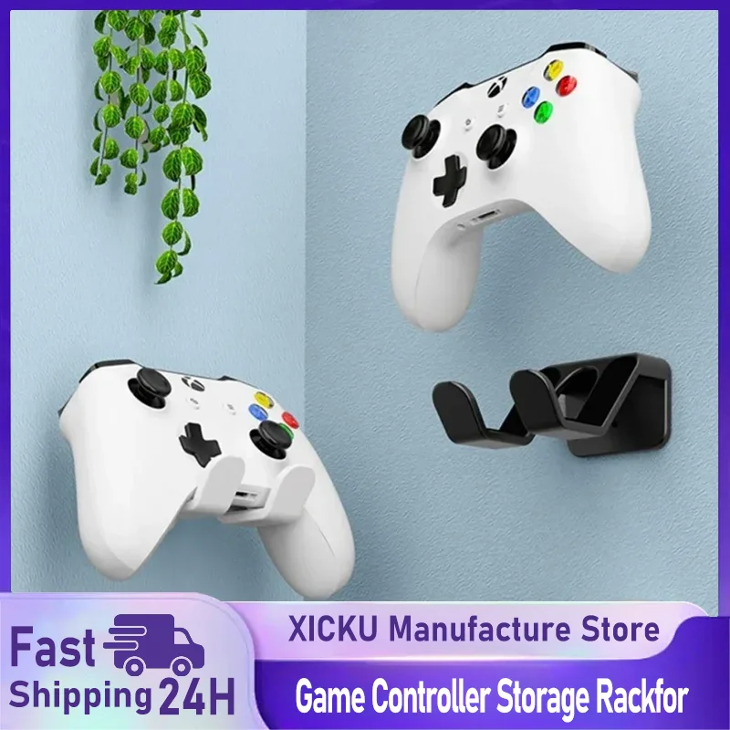 Gaming Accessories White - 壁掛けゲームコントローラーブラケットブラケットベースパンチング不要コントローラー収納ラックニンテンドースイッチプロソニーエクスボックス用