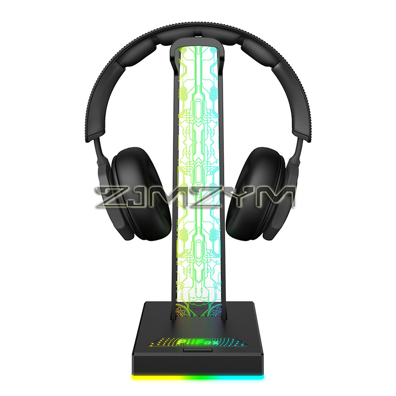 RGBゲーミングヘッドホンスタンド デュアルUSBポート 3 - Headset Stand Rgb のレビューと価格