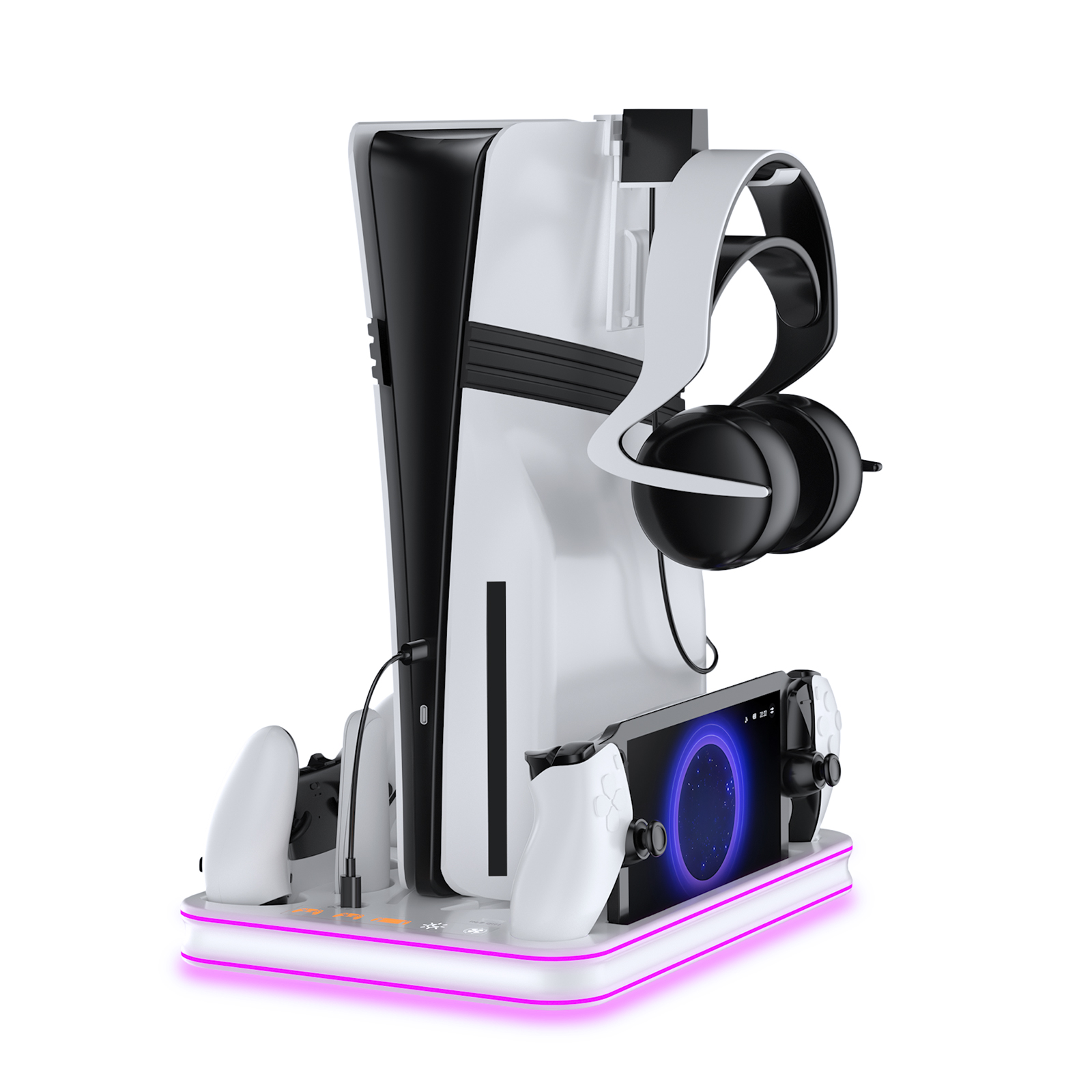 STORM WYRM PS5 スリム/プロコンソール用多機能 - Headset Stand Rgb のレビューと価格