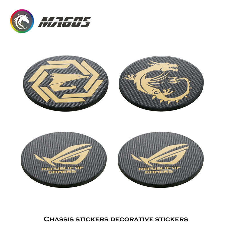 コンピュータケースファンメタルステッカーROG MSI AO - Gaming Accessories Decor のレビューと価格
