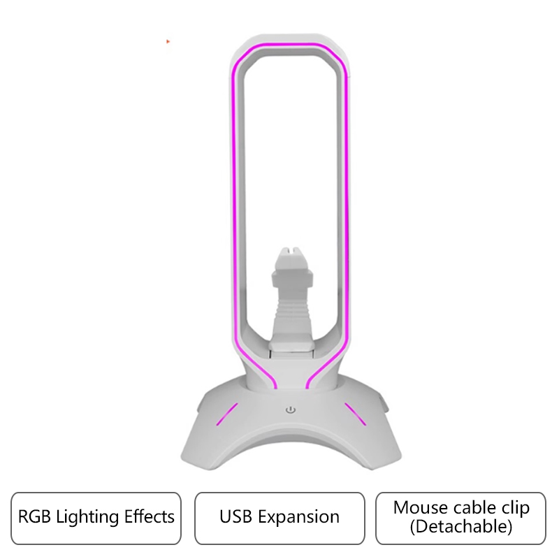 RGB ゲーミングヘッドフォンスタンド、マウスバンジーコード - Headset Stand Rgb のレビューと価格