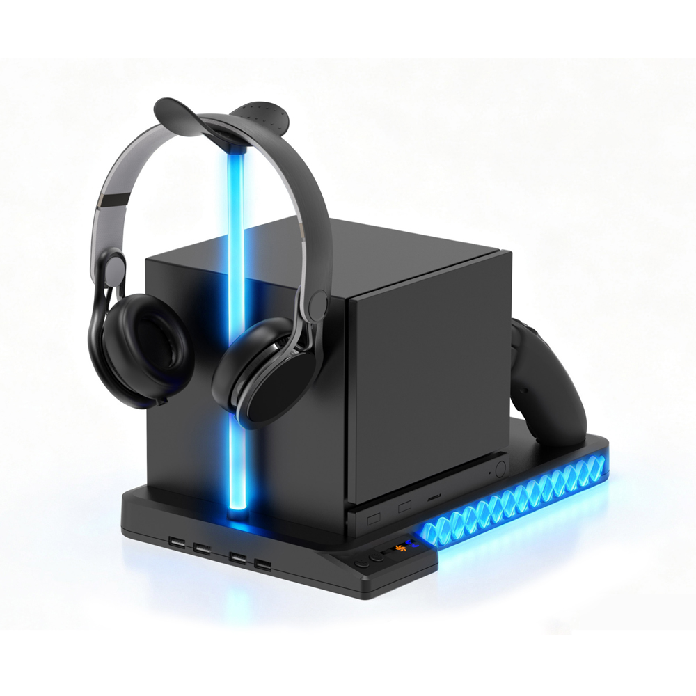 スチームマシン冷却充電ドック デュアルファン RGB LED - Headset Stand Rgb のレビューと価格
