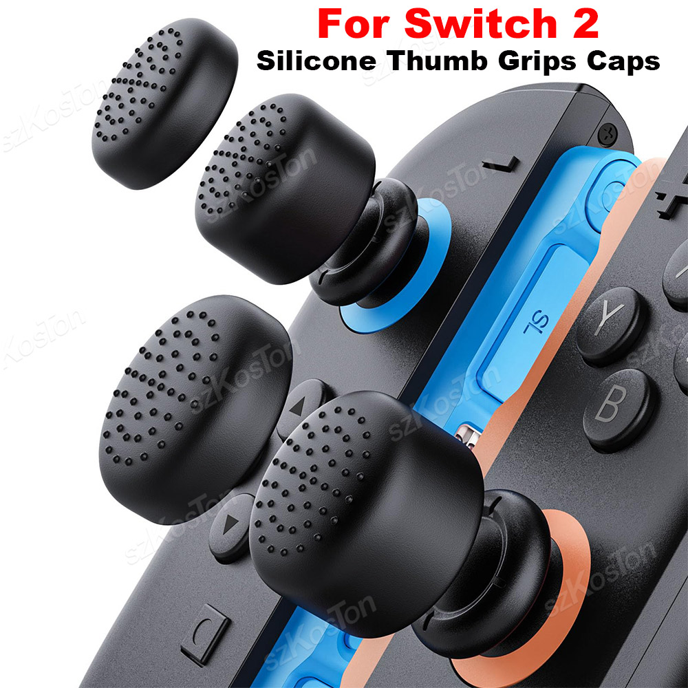 4 個スイッチ 2 ノンスリップシリコン親指グリップキャップ - Gaming Kit Accessories Nintendo Switch のレビューと価格