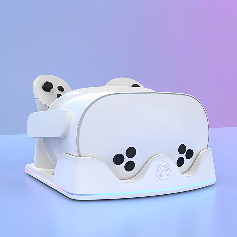 メタクエスト3S用充電ドック RGBライト付き充電スタンド  - Headset Stand Rgb のレビューと価格