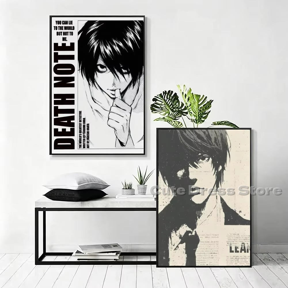 デスノート キャンバスプリント 非額装 ウォールアート L  - Gaming Accessories Decor のレビューと価格