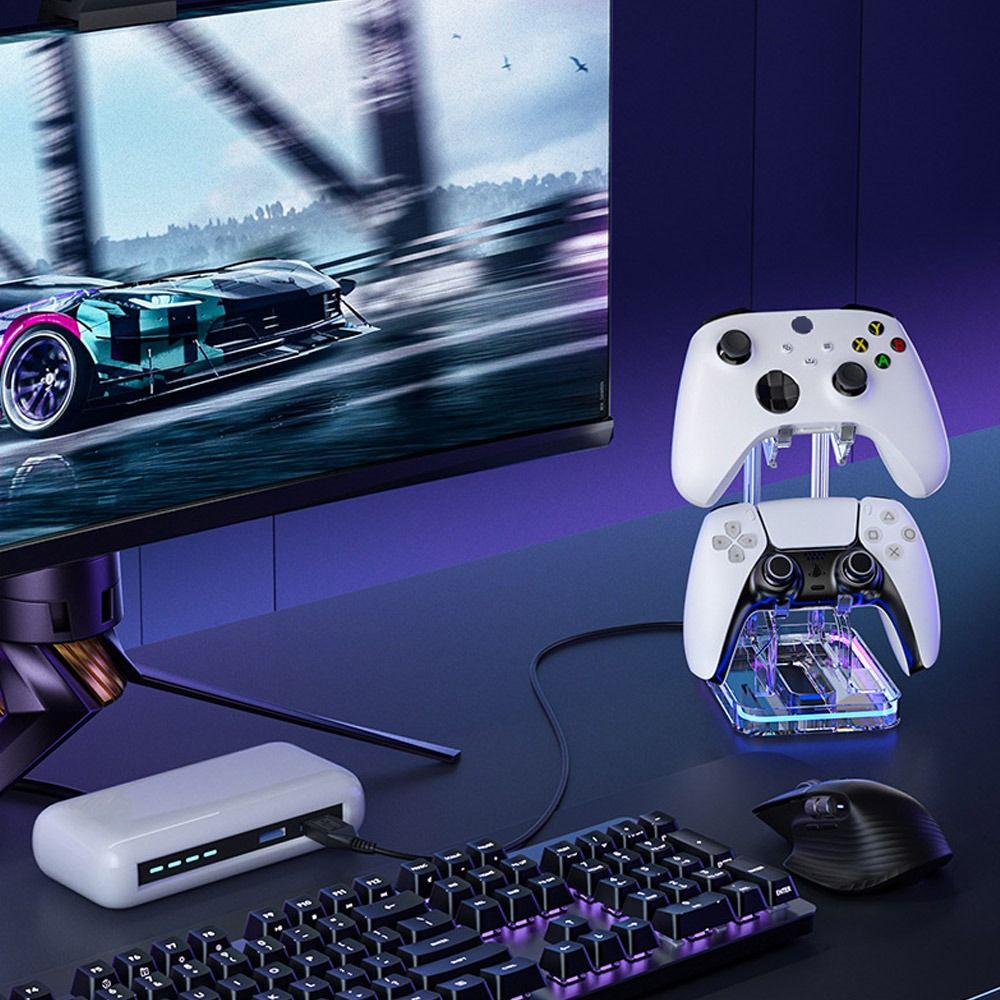 交換用ユニバーサルゲームコントローラースタンド耐久性のあるR - Headset Stand Rgb のレビューと価格