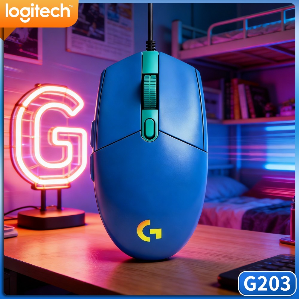 ロジクール G203 有線ゲーミングマウス 鮮やかなRGBラ - Logitech Mouse G203 のレビューと価格